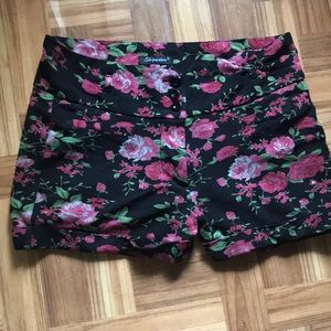 Shorts - Pink Floral Shorts Shorts - Pink Floral Shorts